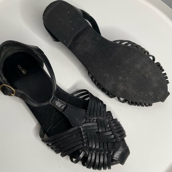 Ecote Leather Braided Sandal - Picture 5 of 6